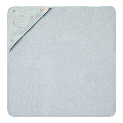 Peshqir me kapuç i qëndisur 100x100 - Blu