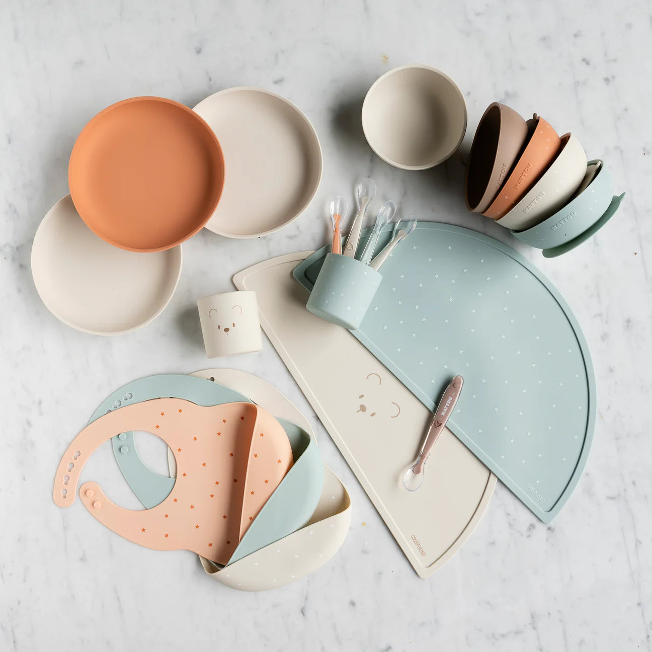 Set ene silikoni për fëmijë (Nature)