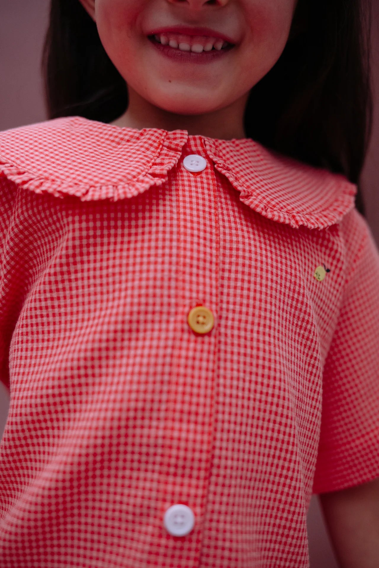 Bluzë Gingham Flower