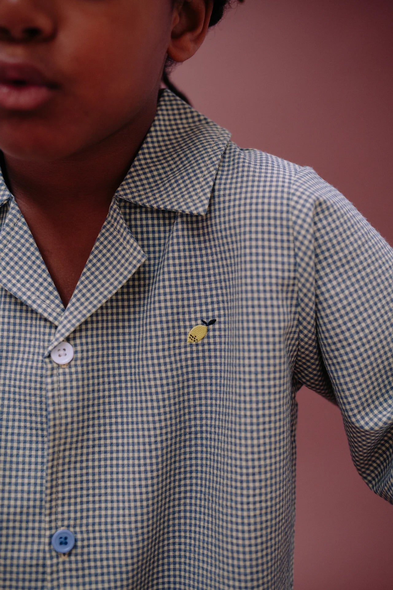 Bluzë Gingham Midnight