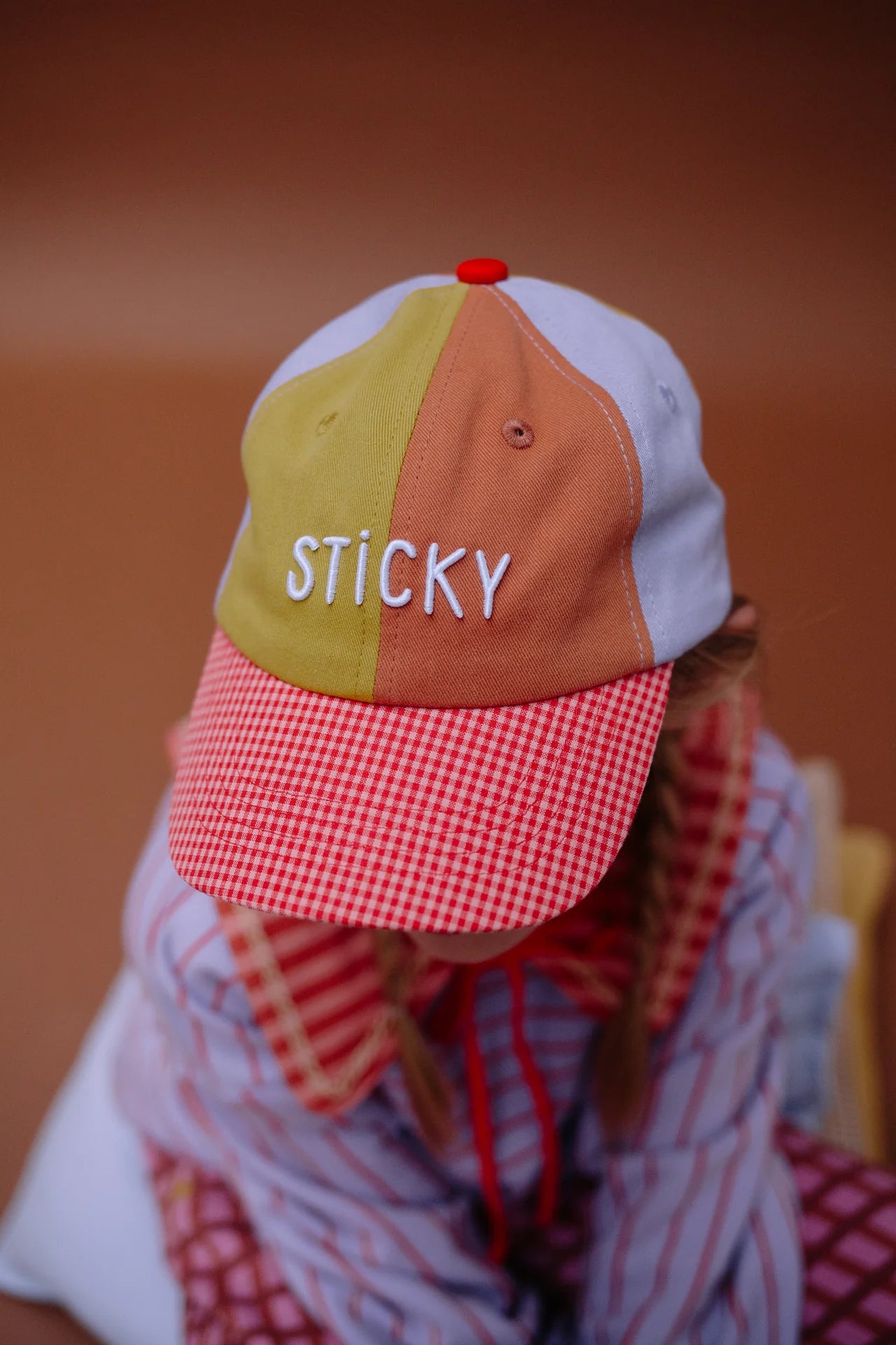 Kapele Gingham Flower - Sticky Lemon