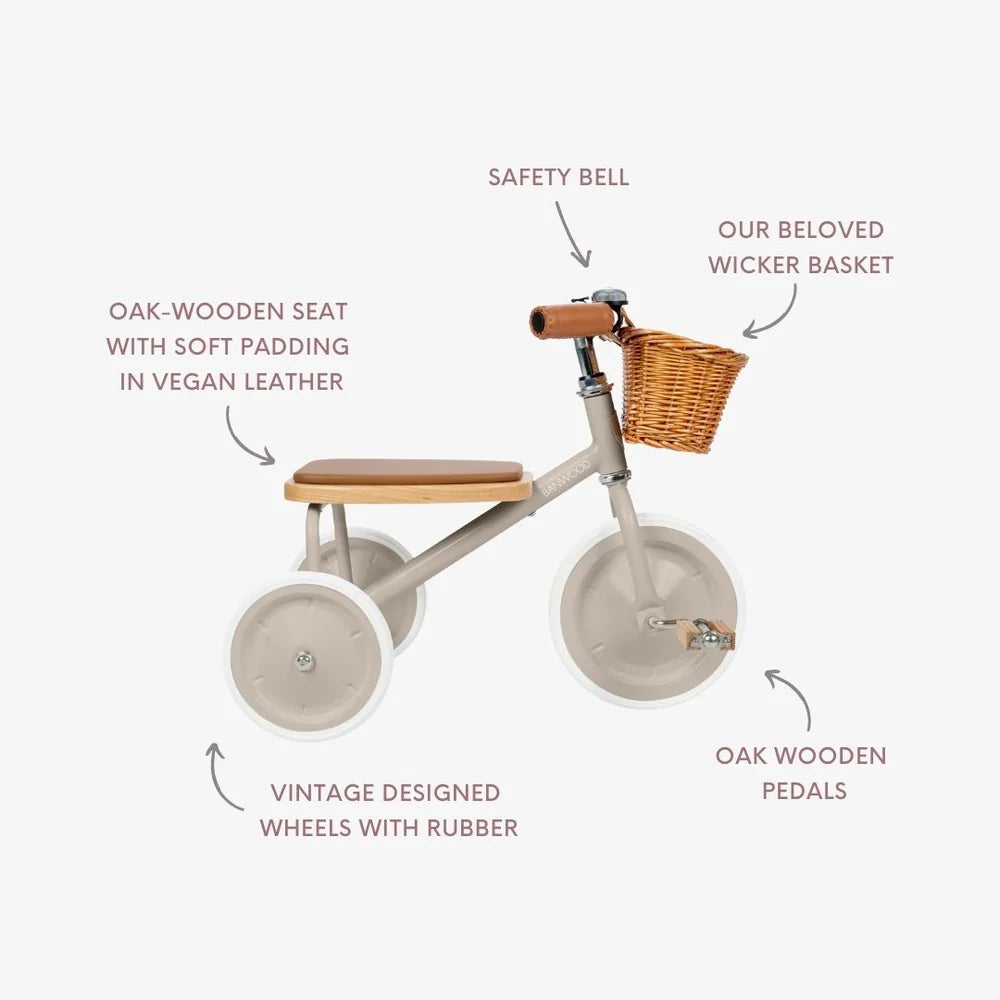 Tricikël Banwood Beige