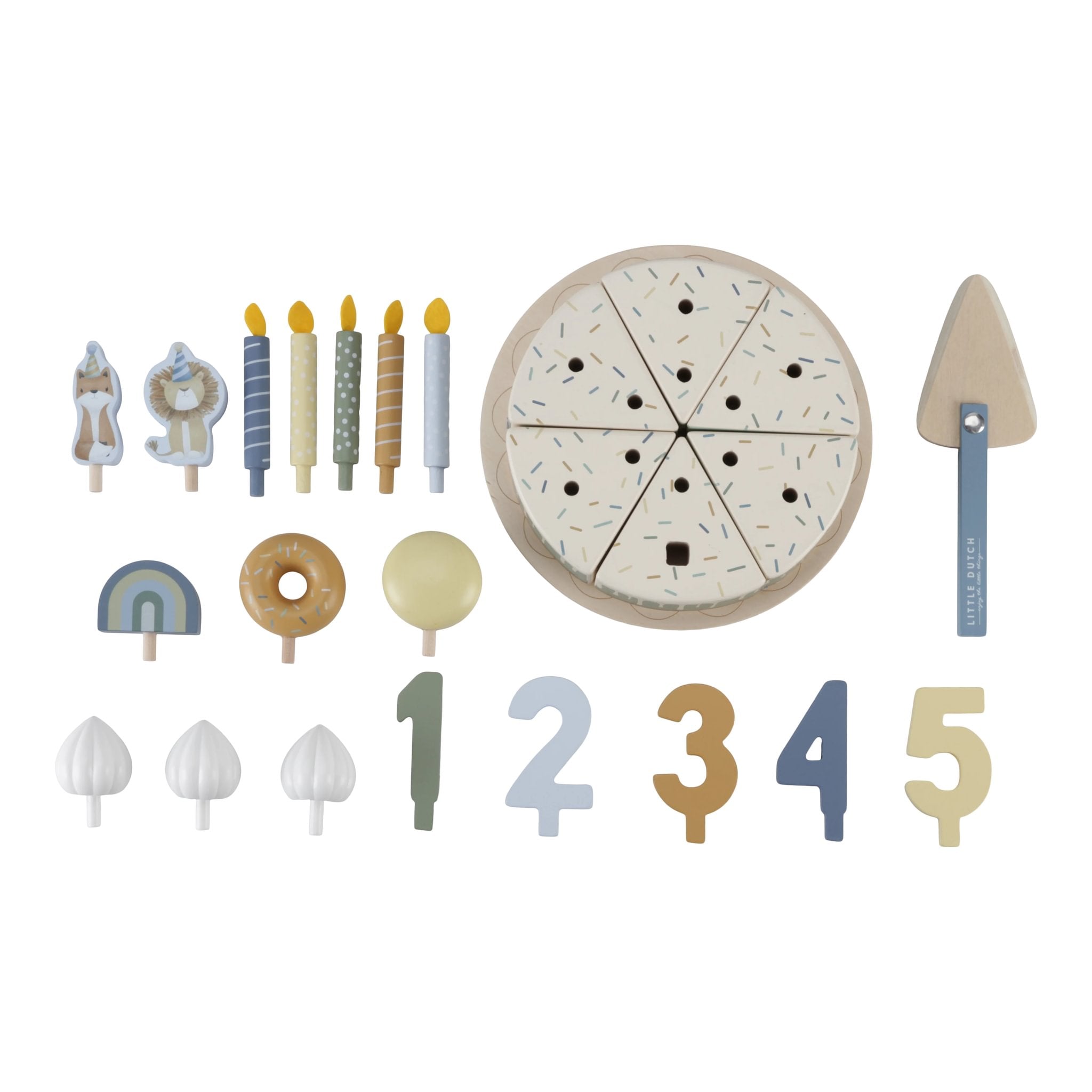 Tortë ditëlindjeje druri blu FSC